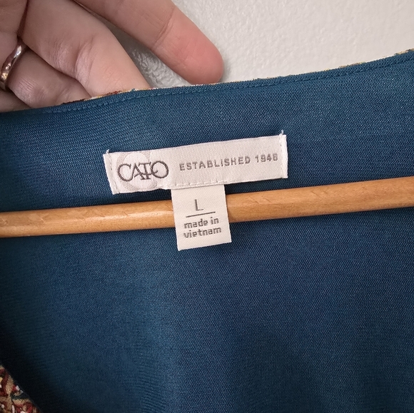 Womens Dress Large Fairy Floral Midi Boho Coquette Feminine Faux Wrap Dress Cato - Picture 5 of 11